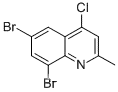 Molecular Structure of 203626-29-3 (4-CHLORO-6,8-DIBROMO-2-METHYLQUINOLINE)