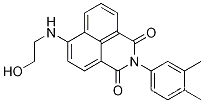 Molecular Structure of 392670-85-8 (2-(3,4-diMethylphenyl)-6-[(2-hydroxyethyl)aMino]-1H-benzo[de]isoquinoline-1,3(2H)-dione)