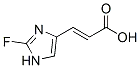 Molecular Structure of 464924-55-8 (2-Propenoicacid,3-(2-fluoro-1H-imidazol-4-yl)-,(2E)-(9CI))