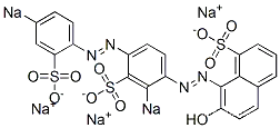 Molecular Structure of 6226-75-1 (7-Hydroxy-8-[[2-sodiosulfo-4-[(4-sodiosulfophenyl)azo]phenyl]azo]naphthalene-1-sulfonic acid sodium salt)