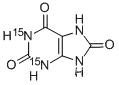 Molecular Structure of 62948-75-8 (URIC ACID (1,3-15N2))