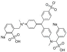 N-Methyl-N-[4-[[4-[N-methyl-N-(3-sodiosulfobenzyl)amino]phenyl](4-sulfonatophenyl)methylene]-2,5-cyclohexadien-1-ylidene]-3-sodiosulfobenzenemethanaminium