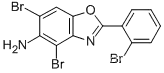 Molecular Structure of 637302-91-1 (4,6-DIBROMO-2-(2-BROMOPHENYL)-1,3-BENZOXAZOL-5-AMINE)