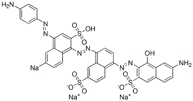 7'-Amino-4-[[4-[(4-aminophenyl)azo]-6-sodiosulfo-1-naphthalenyl]azo]-1'-hydroxy[1,2'-azobisnaphthalene]-3',6-disulfonic acid disodium salt