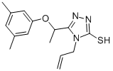 4-allyl-5-[1-(3,5-dimethylphenoxy)ethyl]-4H-1,2,4-triazole-3-thiol(SALTDATA: FREE)