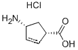 Molecular Structure of 74201-87-9 ((1S,4R)-4-aminocyclopent-2-enecarboxylic acid hydrochloride)