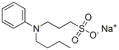 Molecular Structure of 82611-86-7 (3-(N-Butylanilino)-1-propanesulfonic acid sodium salt)