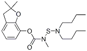 Molecular Structure of 82875-54-5 (2,3-Dihydro-2,2-dimethylbenzofuran-7-yl=N-[[(dibutylamino)thio]methyl]carbamate)