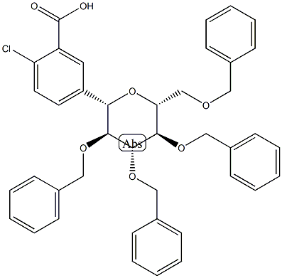Benzoic acid, 2-chloro-5-[2,3,4,6-tetrakis-O-(phenylMethyl)-β-D-glucopyranosyl]-