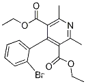 Molecular Structure of 861927-02-8 (4-(2-BroMophenyl)-2,6-diMethyl-3,5-pyridinedicarboxylic Acid Diethyl Ester)
