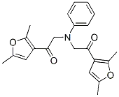 Molecular Structure of 863892-51-7 (1-(2,5-DIMETHYL-FURAN-3-YL)-2-([2-(2,5-DIMETHYL-FURAN-3-YL)-2-OXO-ETHYL]-PHENYL-AMINO)-ETHANONE)