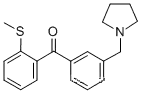 Molecular Structure of 898770-10-0 (3'-PYRROLIDINOMETHYL-2-THIOMETHYLBENZOPHENONE)