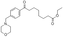 Molecular Structure of 898770-89-3 (ETHYL 8-[4-(MORPHOLINOMETHYL)PHENYL]-8-OXOOCTANOATE)
