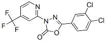 Molecular Structure of 904847-68-3 (1,3,4-OXADIAZOL-2(3H)-ONE, 5-(3,4-DICHLOROPHENYL)-3-[4-(TRIFLUOROMETHYL)-2-PYRIDINYL]-)