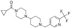 1-(CYCLOPROPYLCARBONYL)-4-(1-([6-(TRIFLUOROMETHYL)PYRIDIN-3-YL]METHYL)PIPERIDIN-4-YL)PIPERAZINE