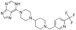 6-[4-(1-([6-(TRIFLUOROMETHYL)PYRIDIN-3-YL]METHYL)PIPERIDIN-4-YL)PIPERAZIN-1-YL]-1H-PURINE