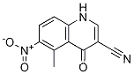 Molecular Structure of 915369-62-9 (5-methyl-6-nitro-4-oxo-1H-quinoline-3-carbonitrile)