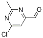Molecular Structure of 933702-42-2 (6-chloro-2-MethylpyriMidine-4-carbaldehyde)