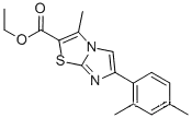 Molecular Structure of 940725-24-6 (6-(2,4-DIMETHYLPHENYL)-3-METHYLIMIDAZO[2,1-B]THIAZOLE-2-CARBOXYLIC ACID ETHYL ESTER)