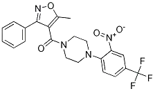 Methanone, (5-methyl-3-phenyl-4-isoxazolyl)[4-[2-nitro-4-(trifluoromethyl)phenyl]-1-piperazinyl]-