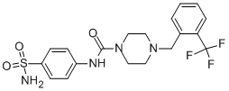 1-(4-Aminosulfonyl-anilinoformyl)-4-(2-trifluoromethylbenzyl)-piperazine