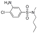 Molecular Structure of 1040336-03-5 (3-Amino-N-butyl-4-chloro-N-methylbenzenesulfonamide)