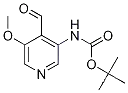 Molecular Structure of 1049677-54-4 (TERT-BUTYL 4-FORMYL-5-METHOXYPYRIDIN-3-YLCARBAMATE)