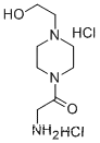 Molecular Structure of 1049728-42-8 (2-AMINO-1-[4-(2-HYDROXY-ETHYL)-PIPERAZIN-1-YL]-ETHANONE 2 HCL)