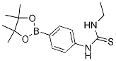 Molecular Structure of 1073353-86-2 (1-Ethyl-3-(4-(4,4,5,5-tetramethyl-1,3,2-dioxaborolan-2-yl)phenyl)thiourea)