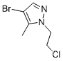 Molecular Structure of 108354-41-2 (4-bromo-1-(2-chloroethyl)-5-methyl-pyrazole)