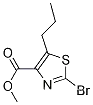 Molecular Structure of 1120214-96-1 (Methyl 2-bromo-5-propyl-1,3-thiazole-4-carboxylate)
