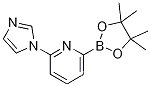 Molecular Structure of 1163706-77-1 (6-(IMIDAZOL-1-YL)PYRIDINE-2-BORONIC ACID PINACOL ESTER)