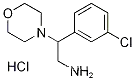 Molecular Structure of 1185302-32-2 (2-(3-Chloro-phenyl)-2-morpholin-4-yl-ethylaminehydrochloride)