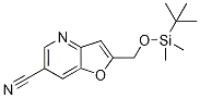 2-((tert-Butyldimethylsilyloxy)methyl)-furo[3,2-b]pyridine-6-carbonitrile