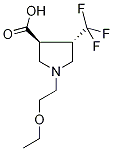(3S,4S)-1-(2-Ethoxyethyl)-4-(trifluoromethyl)-pyrrolidine-3-carboxylic acid