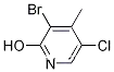 Molecular Structure of 1199773-45-9 (3-Bromo-5-chloro-4-methylpyridin-2-ol)