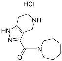 Molecular Structure of 1219982-46-3 (1-Azepanyl(4,5,6,7-tetrahydro-1H-pyrazolo-[4,3-c]pyridin-3-yl)methanone hydrochloride)