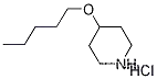Molecular Structure of 1220017-09-3 (4-(Pentyloxy)piperidine hydrochloride)