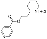 Molecular Structure of 1220020-12-1 (2-(2-Piperidinyl)ethyl isonicotinate hydrochloride)