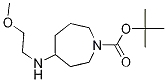 Molecular Structure of 1223748-50-2 (tert-butyl 4-(2-methoxyethylamino)azepane-1-carboxylate)