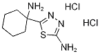 Molecular Structure of 1243249-98-0 (5-(1-aminocyclohexyl)-1,3,4-thiadiazol-2-amine(SALTDATA: 2.1HCl 0.15H2O))