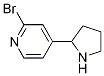 2-Bromo-4-(2-pyrrolidinyl)pyridine
