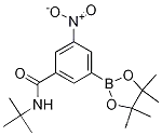 Molecular Structure of 1309980-13-9 (BenzaMide, N-(1,1-diMethylethyl)-3-nitro-5-(4,4,5,5-tetraMethyl-1,3,2-dioxaborolan-2-yl)-)