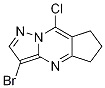 Molecular Structure of 1310097-29-0 (5H-Cyclopenta[d]pyrazolo[1,5-a]pyriMidine, 3-broMo-8-chloro-6,7-dihydro-)