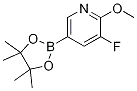 Molecular Structure of 1310384-35-0 (5-FLUORO-6-METHOXYPYRIDINE-3-BORONIC ACID PINACOL ESTER)
