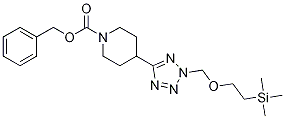 Benzyl 4-(2-((2-(trimethylsilyl)ethoxy)methyl)-2H-tetrazol-5-yl)piperidine-1-carboxylate