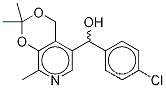 Molecular Structure of 133545-64-9 ((+/-)-4-Chlorophenyl-5-[(3,4-isopropylidine)-2-methylpyridine]methanol)