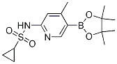 N-(4-Methyl-5-(4,4,5,5-tetraMethyl-1,3,2-dioxaborolan-2-yl)pyridin-2-yl)cyclopropanesulfonaMide