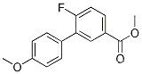 Molecular Structure of 1381944-35-9 (Methyl 4-fluoro-3-(4-Methoxyphenyl)benzoate)