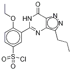 Molecular Structure of 139756-31-3 (5-(5-Chlorosulfonyl-2-ethoxyphenyl)-3-propyl-1,6-dihydro-7H-pyrazolo[4,3-d]pyrimidin-7-one)